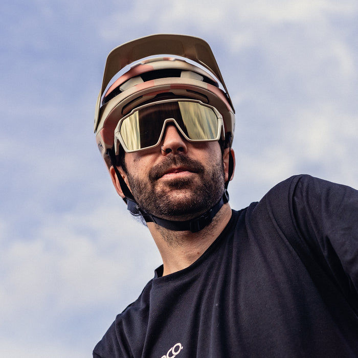 Shift XL MAG Matte Bone + ChromaPop Black Gold Mirror Lens