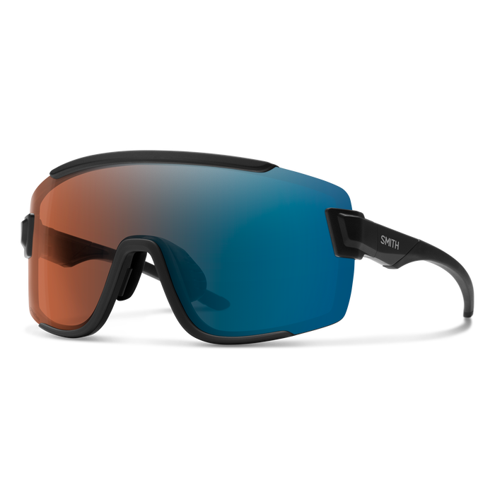 Wildcat Matte Black + ChromaPop Glacier Photochromic Copper Blue Mirror Lens