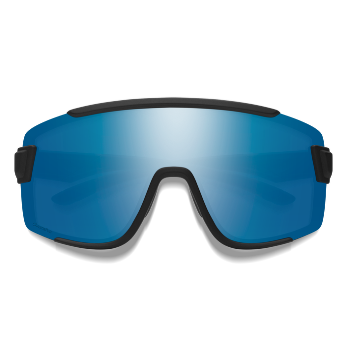 Wildcat Matte Black + ChromaPop Polarized Blue Mirror