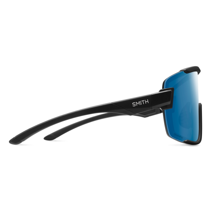 Wildcat Matte Black + ChromaPop Polarized Blue Mirror