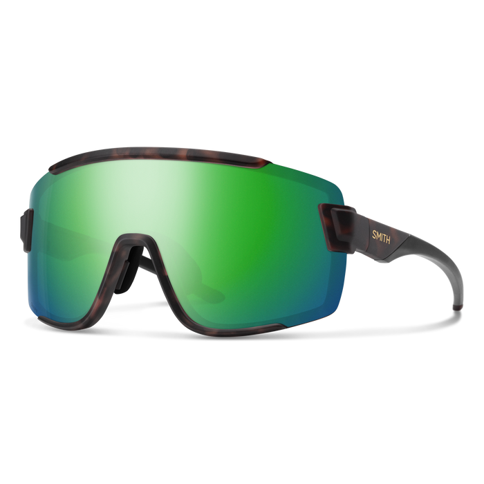 Wildcat Matte Tortoise + ChromaPop Polarized Green Mirror Lens
