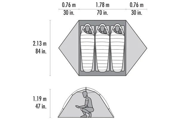 Access™ 3 Three-Person, Four-Season Ski Touring Tent