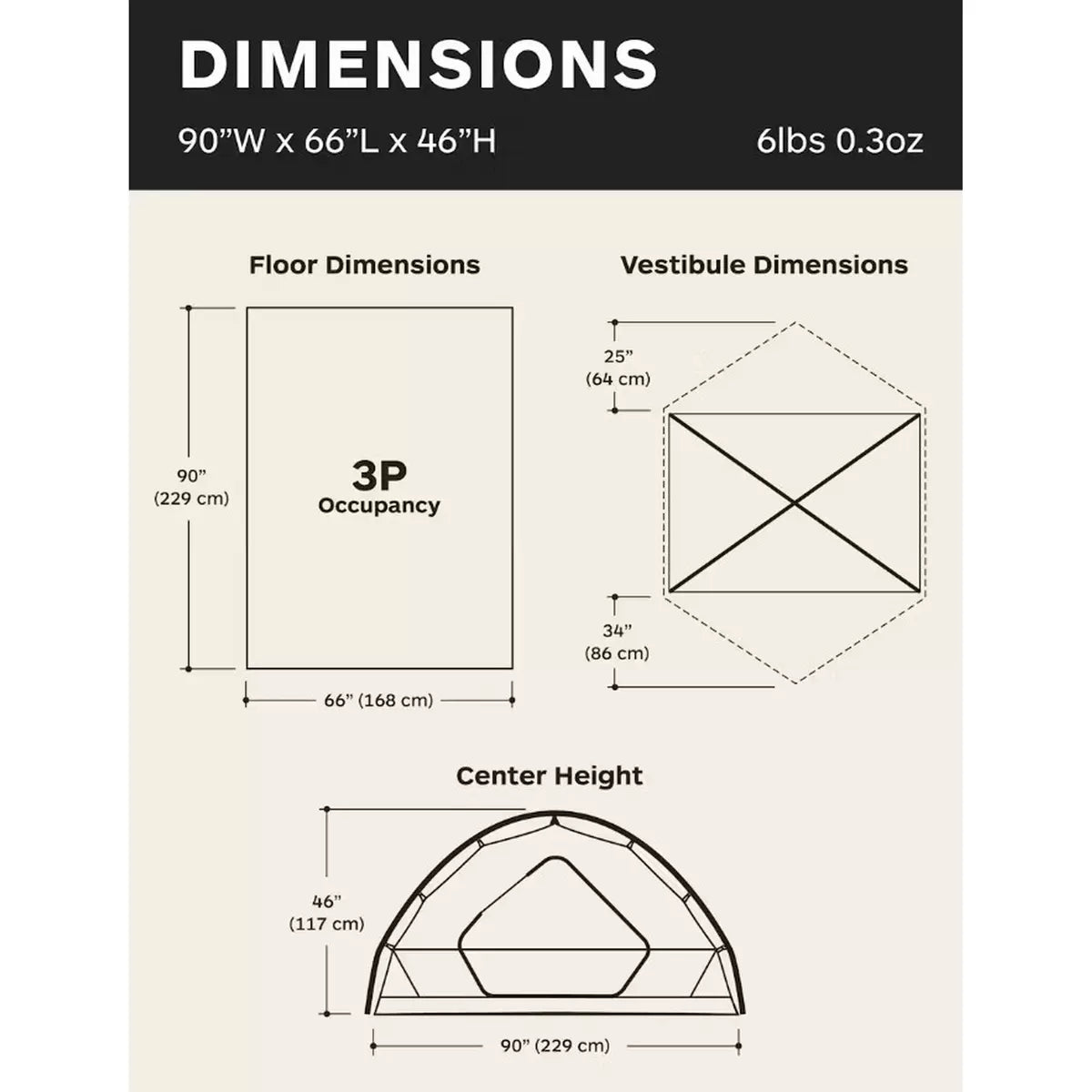 Tungsten 3-Person Camping Tent