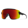 Wildcat Matte Black + ChromaPop Red Mirror Lens