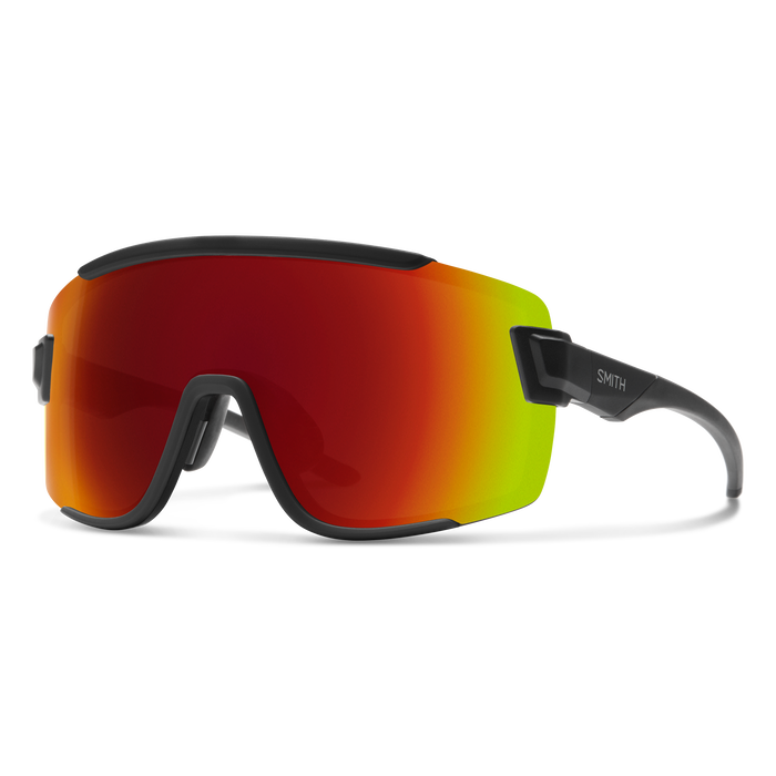 Wildcat Matte Black + ChromaPop Red Mirror Lens