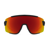 Wildcat Matte Black + ChromaPop Red Mirror Lens