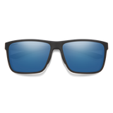 Riptide Matte Black + ChromaPop Glass Polarized Blue Mirror Lens