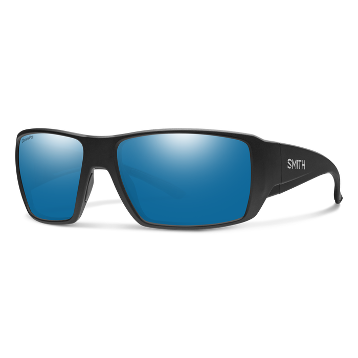 Guide's Choice XL Matte Black + ChromaPop Glass Polarized Blue Mirror Lens