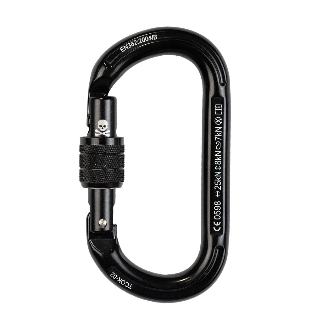 Oval K Locking Carabiner