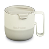 Taza Klean Kanteen Rise - Taza térmica de acero inoxidable para café y té, tapa a prueba de salpicaduras, 425 ml, color tofu