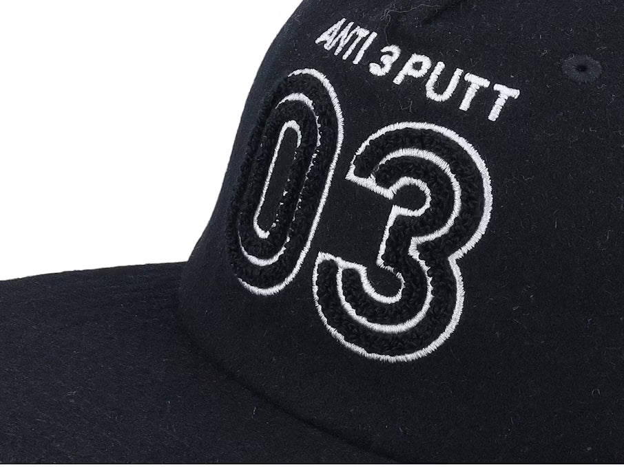 Anti 3 Putt Black Strapback