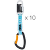 Cinta exprés Petzl DJINN STEEL AXESS de 12 cm (paquete de 10)