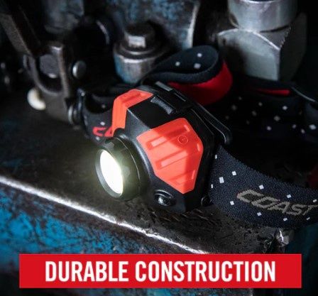 Coast FL65 Headlamp 415 Lumens, 3 x AAA