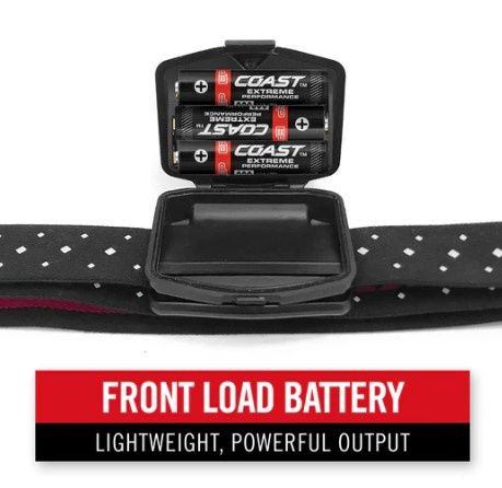 Coast FL65 Headlamp 415 Lumens, 3 x AAA