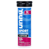 Nuun, Sport Hydration + Caffeine, Effervescent Electrolyte Drink, Wild Berry, 10 Tablets