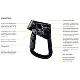Singing Rock ASC Link Chest Ascender with Triple-Lock Carabiner