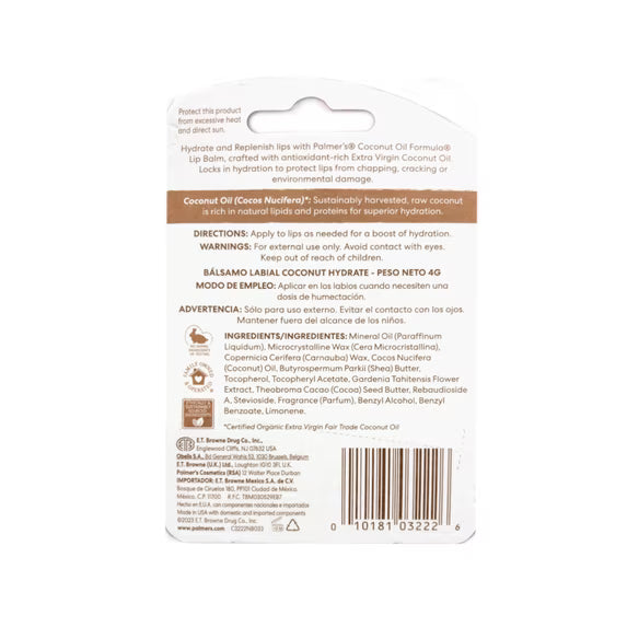 Palmer's Coconut Oil Formula Lip Balm with Vitamin E Coconut Hydrate 0.15 oz