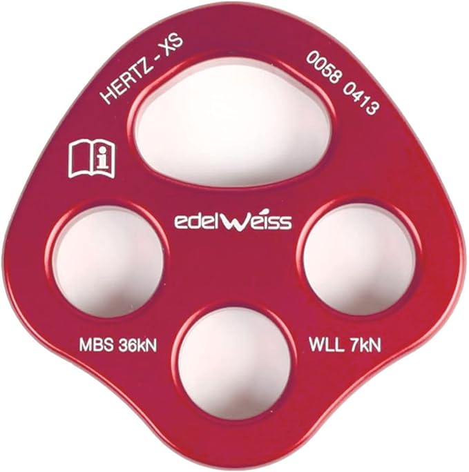 HERTZ EXTRA SMALL FOUR ANCHOR PLATE - RED