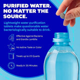 Potable Aqua Water Purification Tablets With PA Plus - Two 50 count Bottles
