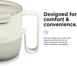 Klean Kanteen Rise Mug - Insulated Stainless Steel Coffee & Tea Mug, Splash-Proof Lid, 14 oz, Tofu