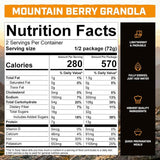 Refuel Mountain Berry Granola with Rice Milk, Vegan Backpacking Meal