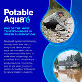 Potable Aqua Water Purification Tablets With PA Plus - Two 50 count Bottles
