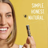 Portland Bee Balm All Natural Handmade Beeswax Based Lip Balm, Unscented Bulk 1 Count