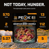 Refuel Mountain Berry Granola with Rice Milk, Vegan Backpacking Meal