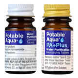 Potable Aqua Water Purification Tablets With PA Plus - Two 50 count Bottles