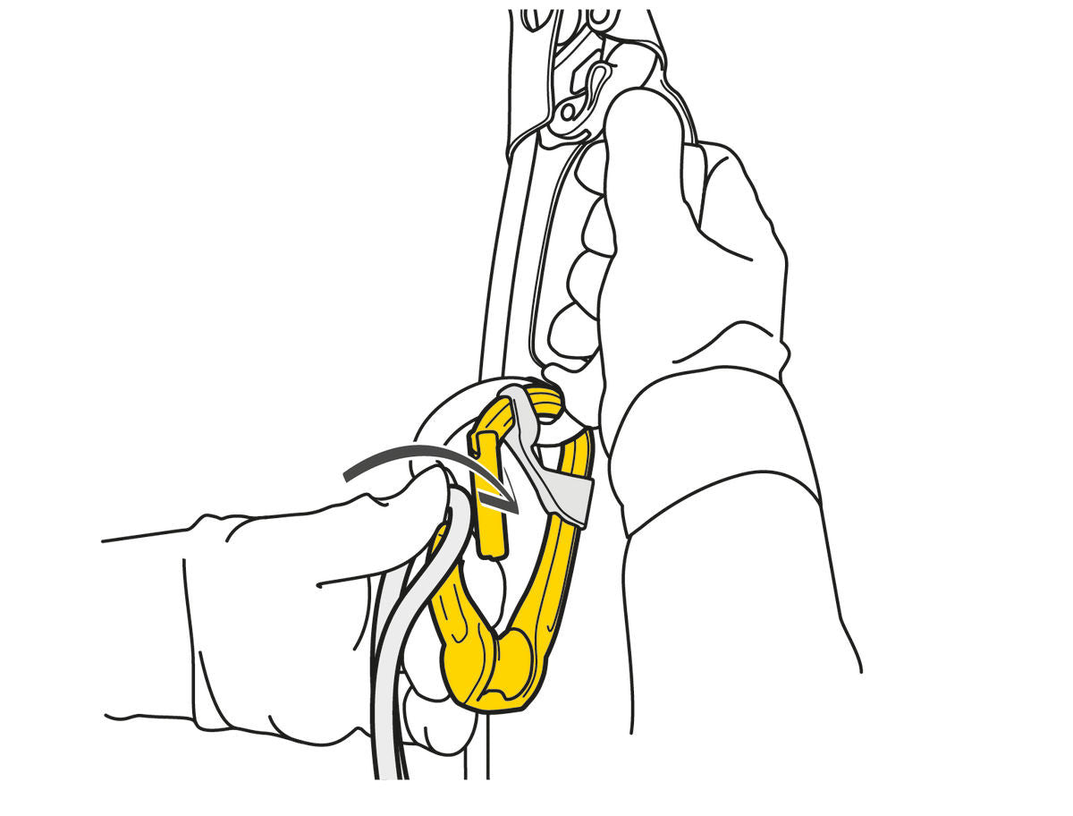 Rollclip a pulley-carabiner