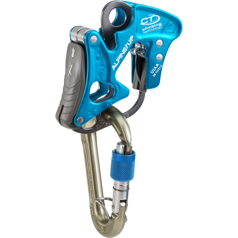 ALPINE-UP BELAY DEVICE WITH HMS