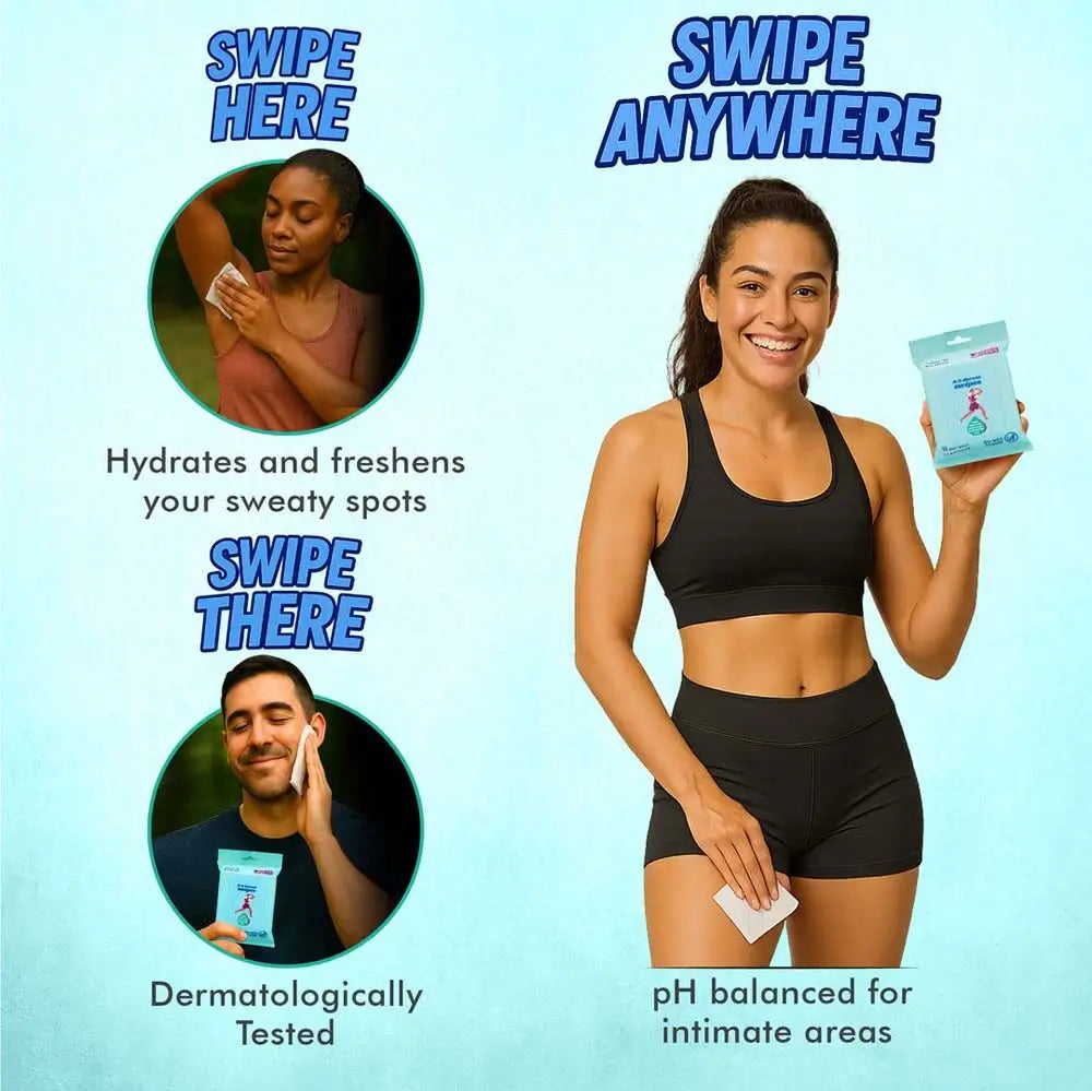 Butt Napkins B.O.Dorant Swipes Body Wipes - 15 Pack