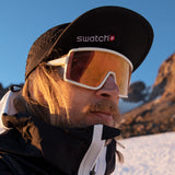 Pursuit CT Matte Bone + ChromaPop Glacier Photochromic Copper Gold Mirror Lens