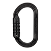 OXAN H-Frame Steel Oval Carabiner - Triact-Lock - Black