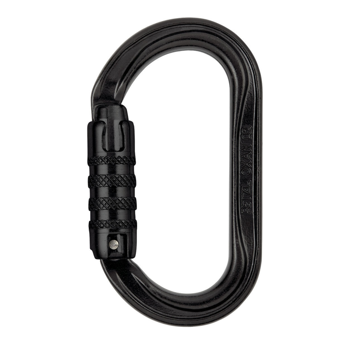 OXAN H-Frame Steel Oval Carabiner - Triact-Lock - Black