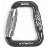 Aluminum twist lock trapezoidal carabiner Edelweiss – Quadro