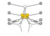 REEVE, Carriage pulley for rescue on a tensioned highline