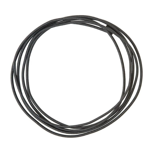Elastic Shock Cord for Tent Poles and Jackets, Black, 84'' x 1/8''