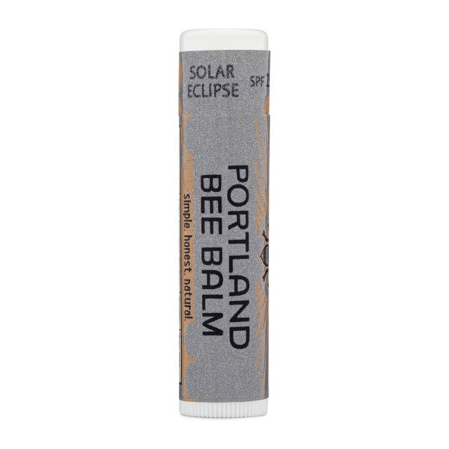 Portland Bee Balm Solar Eclipse All Natural Handmade Beeswax Based SPF 15 Lip Balm, Bulk 1 Count