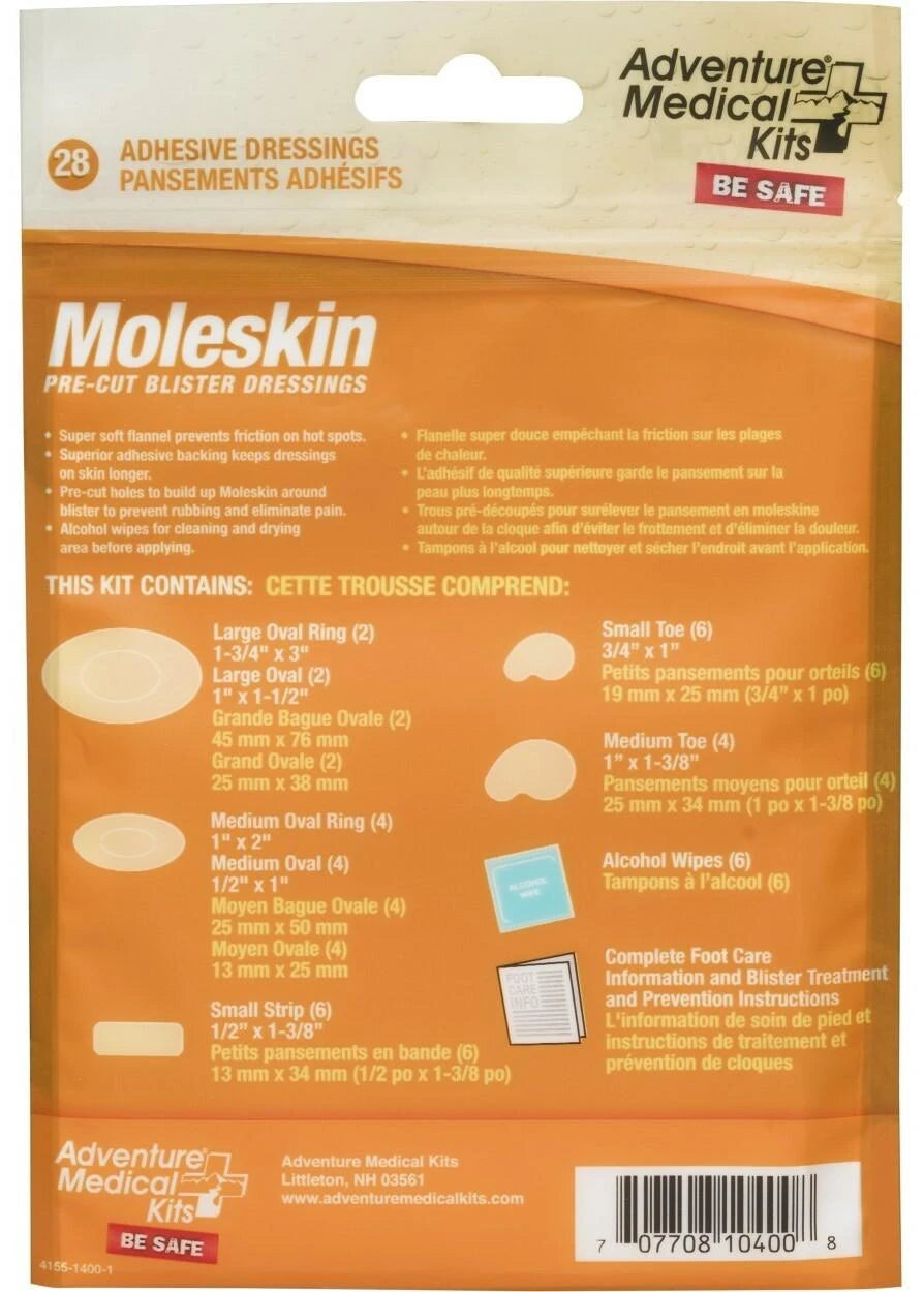 Moleskin Pre-Cut Adhesive Dressings