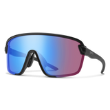 Bobcat Matte Black + ChromaPop Low Light Rose Blue Mirror Lens