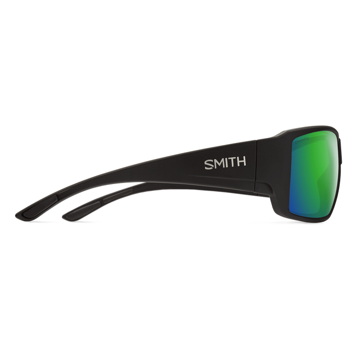 Guide's Choice Matte Black + ChromaPop Glass Polarized Green Mirror Lens