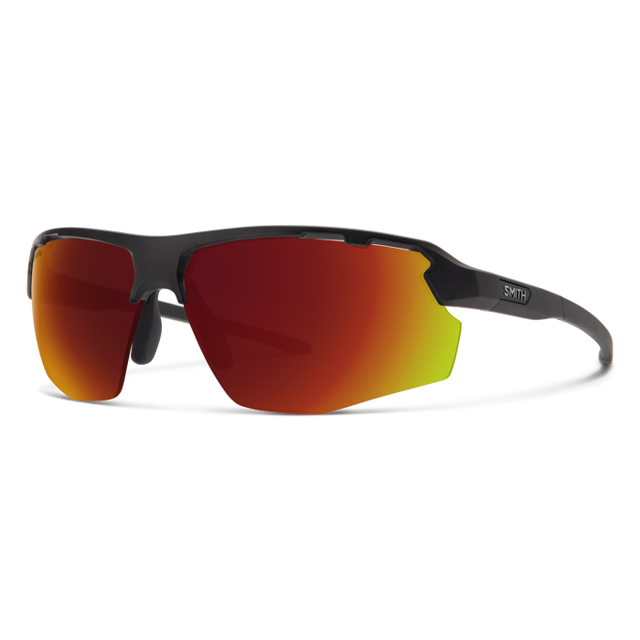 Resolve Matte Black + ChromaPop Red Mirror Lens