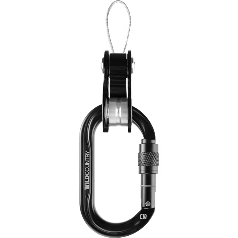 Mosquetón de rosca ovalado salvaje 