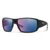 Guide's Choice Matte Black + ChromaPop Glass Polarchromic Rose Blue Mirror Lens