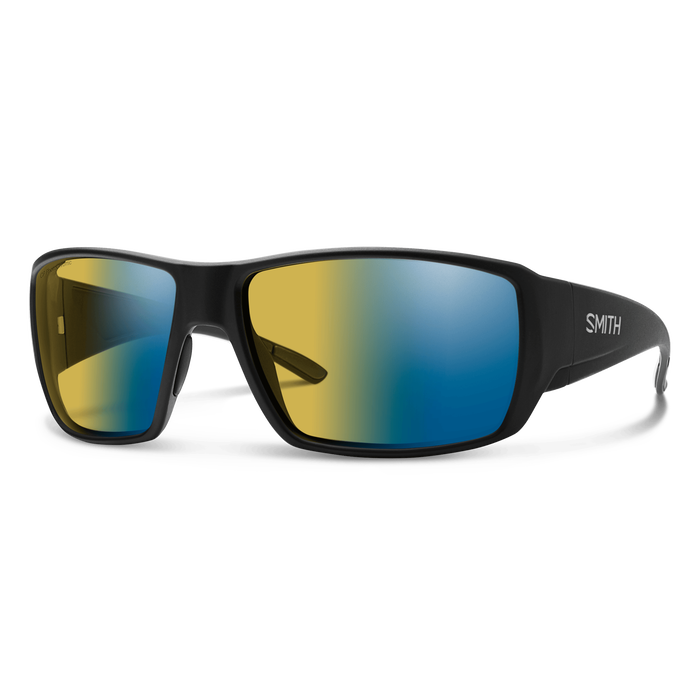 Guide's Choice Matte Black + ChromaPop Glass Polarchromic Yellow Blue Mirror