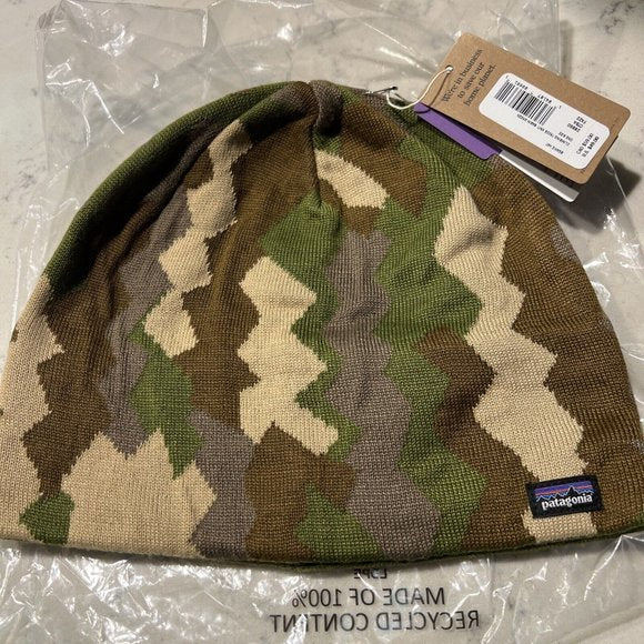 Beanie Hunting Climbing Trees Knit- Basin Green Camo Unisex NWT