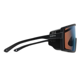 Pursuit Matte Black + ChromaPop Glacier Photochromic Copper Blue Mirror Lens