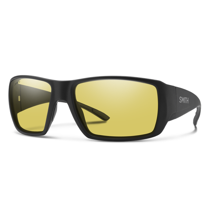 Guide's Choice XL Matte Black + ChromaPop Glass Polarized Low Light Yellow Lens
