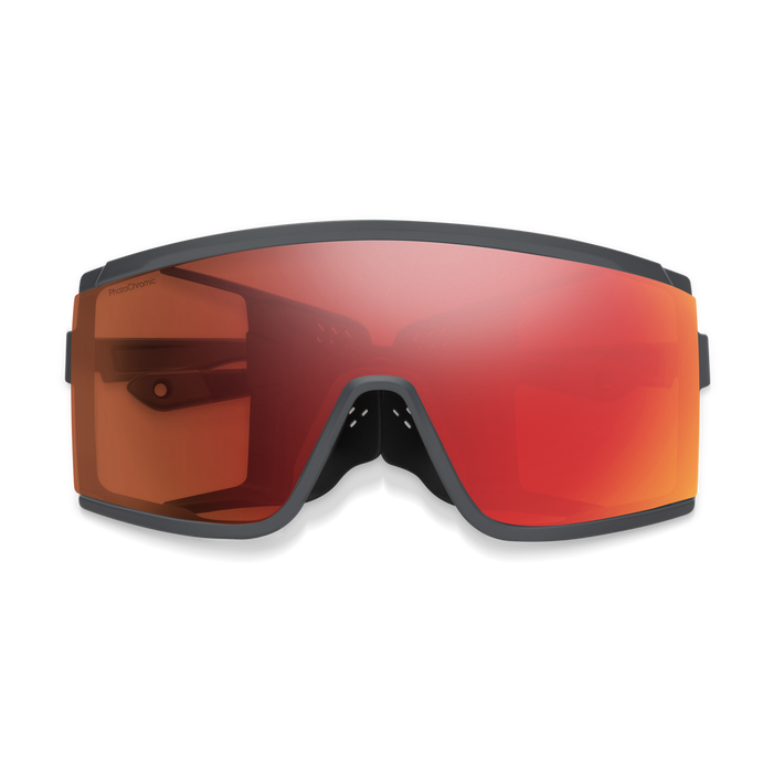 Pursuit Matte Slate + ChromaPop Glacier Photochromic Copper Red Mirror Lens